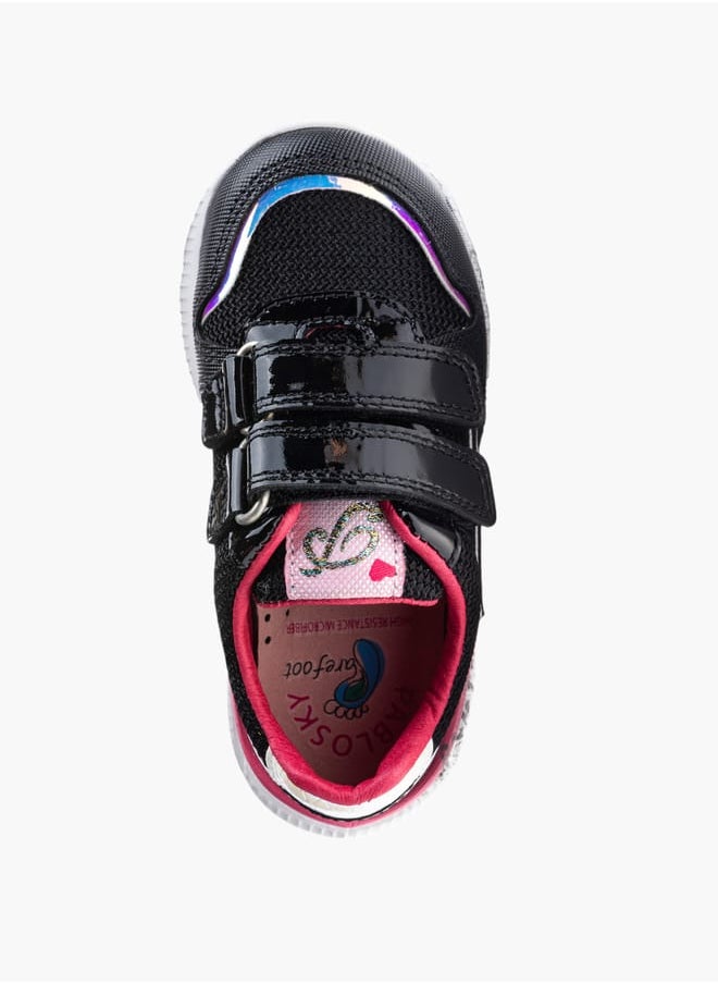 Pablosky - Girls' Printed Sneakers With Hook And Loop Closure - Image 1