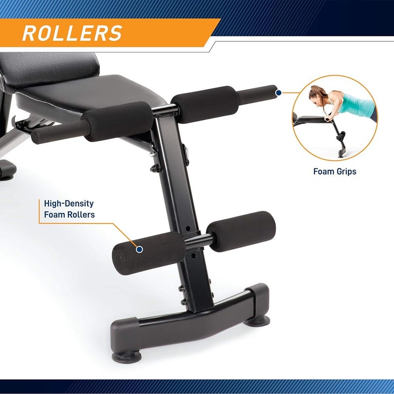 Marcy Multi-Purpose Adjustable Workout Utility Weight Bench for Full Body Upright, Incline, Decline, and Flat Exercise SB-228, 42.00 x 26.00 x 48.00 inches - Image 4