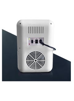 Bonita Mini Makeup Fridge Portable Cosmetic Refrigerator Glass Panel And LED Lighting Cooler Warmer Freezer Used For Beauty Skin Care In Home - WHITE  - Image 5