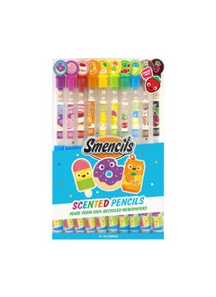 Scentco Smencils - Patented Gourmet Scented Graphite Hb #2 Pencils Made From Recycled Newspapers, 10 Count, Gifts For Kids, School Supplies  - Image 1