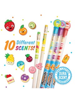 Scentco Smencils - Patented Gourmet Scented Graphite Hb #2 Pencils Made From Recycled Newspapers, 10 Count, Gifts For Kids, School Supplies  - Image 2