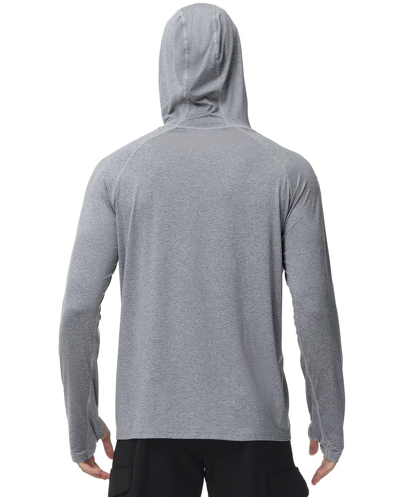Roadbox UPF 50+ Fishing Shirts for Men Long Sleeve UV Sun Protection Hoodie Outdoor Hiking Shirts - Image 3