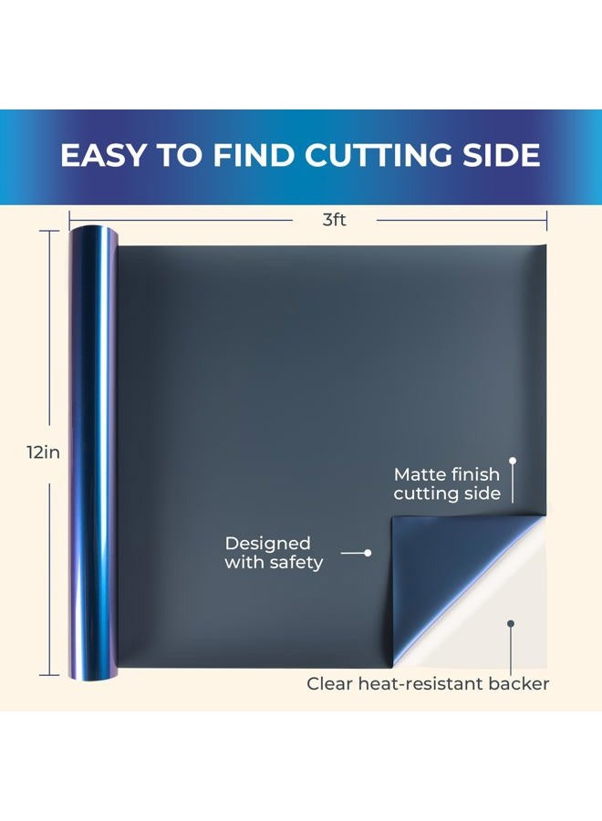 HTVRONT Chameleon HTV Vinyl Bundle - 8 Pack 12" x 3FT Chameleon Heat Transfer Vinyl for T Shirt, Color Changing Iron on Vinyl Roll Compatible with Cricut Cutting Machine - Image 5