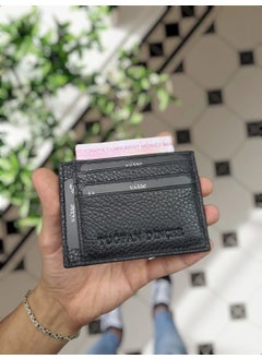 VISSO 606 Genuine Leather Men's and Women's Leather Mini Credit Card Holder Leather Wallet Bag with Personalized Money Compartment  - Image 3