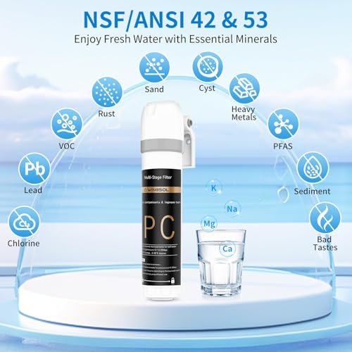 WINGSOL Replacement Filter Cartridge for Under Sink Water Filter Compatibel with: WS-QC-001, WS-QC-001 (F), WS-QC-001 (FY), WS-QC-001 (FB), 1 Pack - Image 3