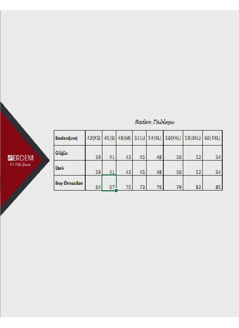 إيردم Men's Rib Closed Collar Undershirt 1197 - 6 Pieces