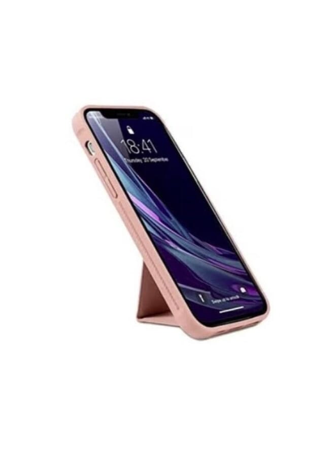 S-TOP 3 in 1 back cover with hand grip 1 screen cover and camera cover for iPhone 13 Pro Max Pink - Image 3