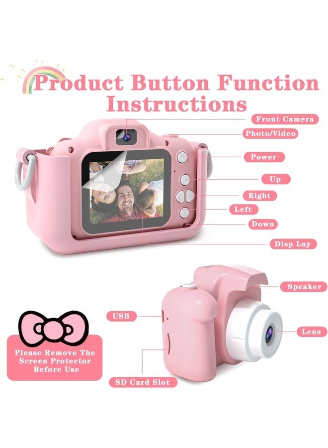 ELTRAZONE 1080P Kids Digital Camera - Fun Selfie Camera for Ages 6+, Great for Christmas and Birthday Gifts (Pink) - Image 3