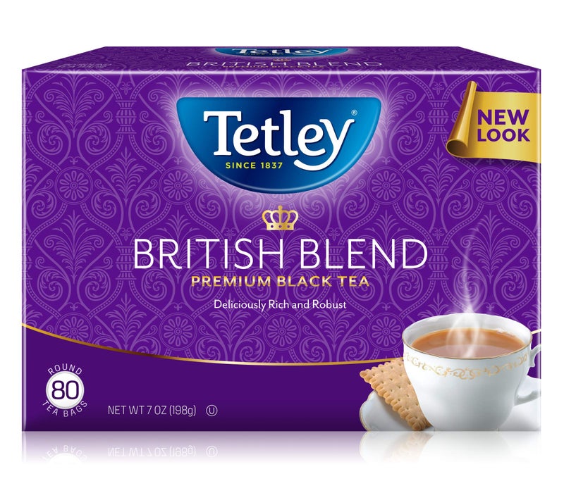 Tetley British Blend Premium Black Tea, Regular, 80 Teabags (Pack of 1) - Image 1