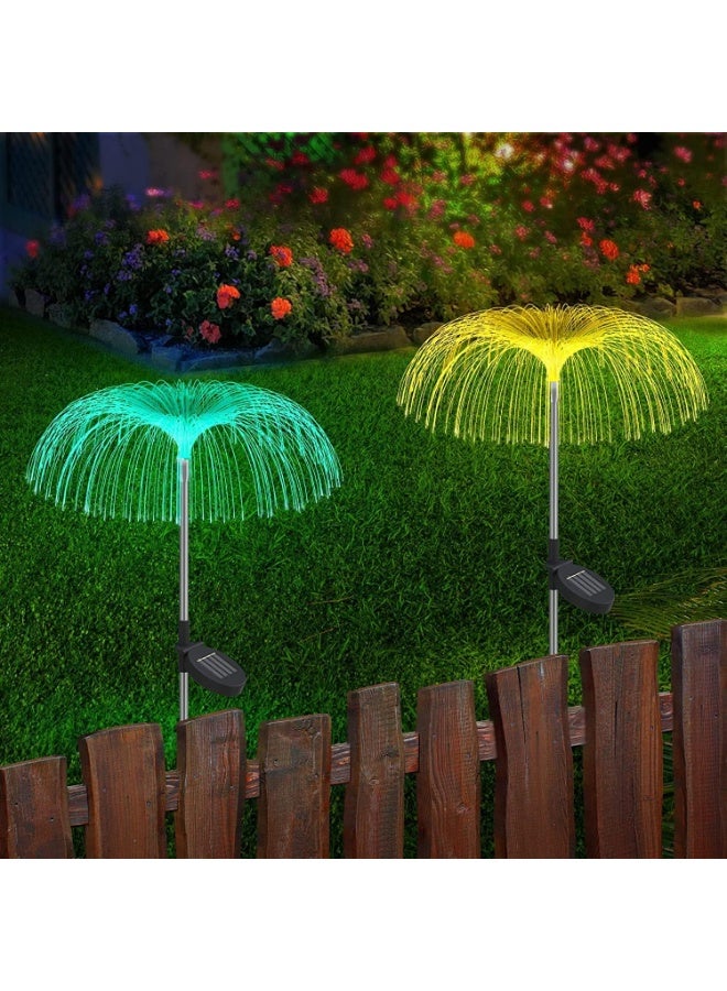 TAPIT Solar Garden Lights Outdoor Garden Decorative Solar Jellyfish Lights Waterproof Pathway Lamp for Yard Patio Holiday Decorations 4 Color Changing - Image 3