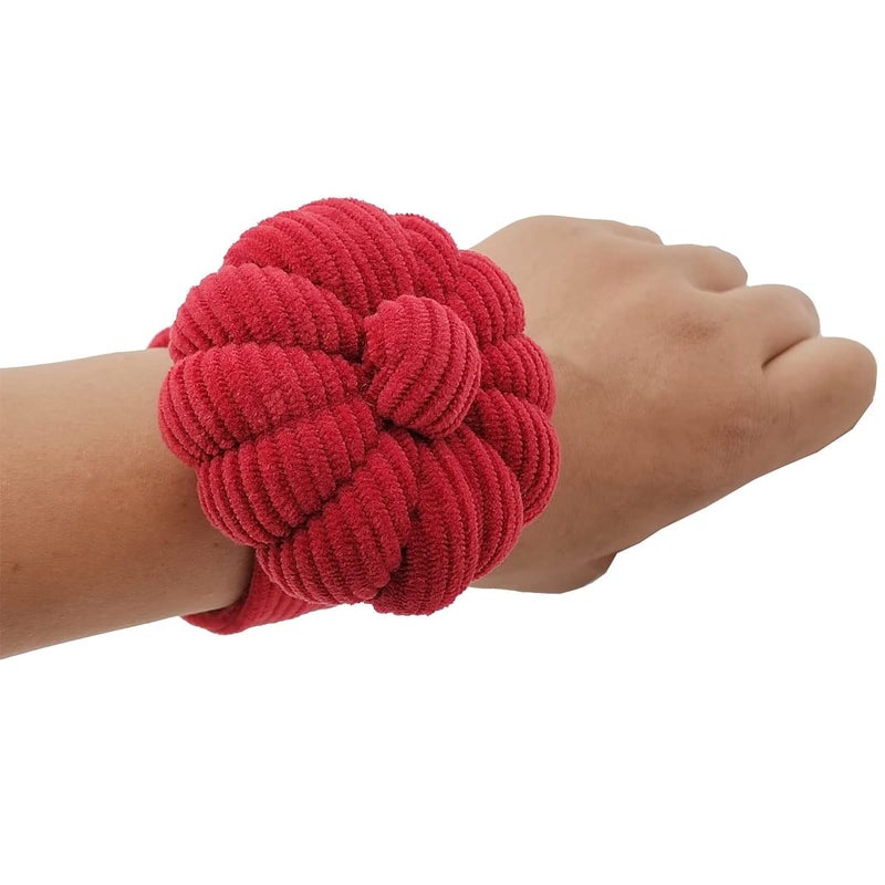 Memfish Wrist Pin Cushion Pincushions Needlework DIY Handcraft Needles Holder for Sewing and Quilting Pop Snap Ring with 1 Elastic Strap Finger Ring Pincushions Pumpkin ShapedShaped - Image 3