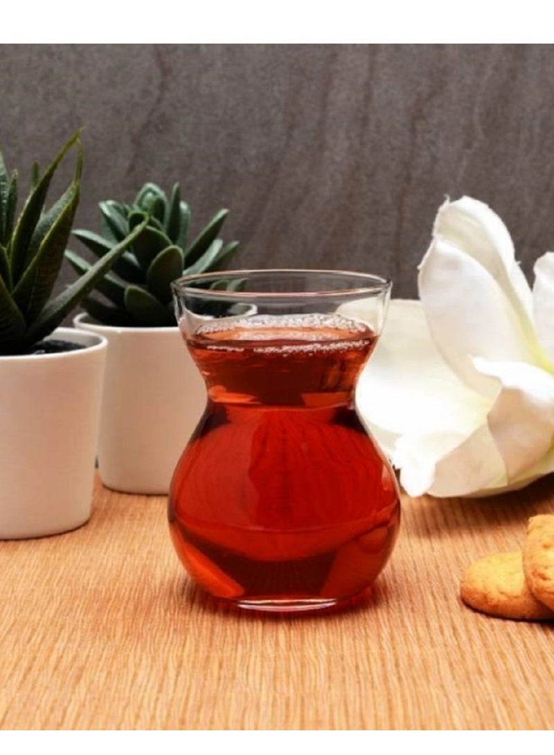 Pasabahce 6-Piece Dantel Tea Glass 140 ml Clear - Image 5