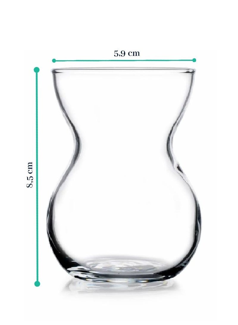 Pasabahce 6-Piece Dantel Tea Glass 140 ml Clear - Image 3