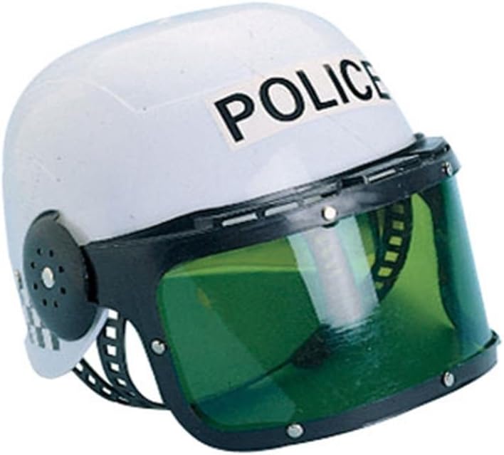 U.S. Toy Police Helmet for Kids - White Costume Headwear, Standard Size - Image 4