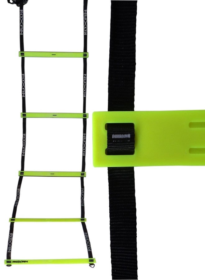 Roxan Regular 4 MTR Agility Ladder with Carry Bag (Parrot Green) (4) - Image 1