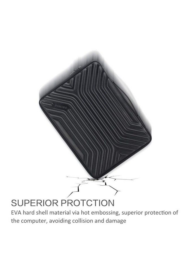 DOMISO 17 Inch Shockproof Waterproof Laptop Sleeve With Handle Lightweight Soft Eva Tablet Protective Case Bag For 1717.3" Notebook Dell Lenovo Acer Hp Msi Black  - Image 3