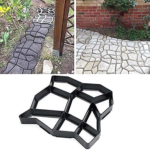 Niyanta DIY Walk Path Maker Concrete Molds Plastic Paving Moulds Path Maker Mold for Tile Reusable Mould Concrete Cement Stone Walk Paving Stepping Stones Paver Pavement for Garden Home Yard Lawn - Image 3