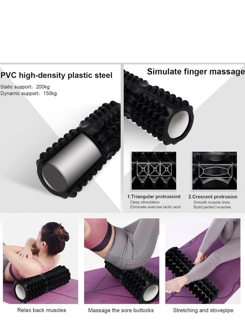 Generic Foam Roller for Yoga, 5-in-1 Fascia Roller Set, Muscle Roller, Fascia Roller, Fascia Ball, Resistance Bands and Storage Bag for Fascia Training, Yoga, Sports, Fitness, Pilates - Image 3