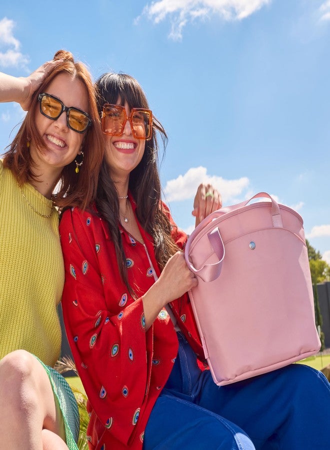 S'well Insulated Lunch Tote 10L, Dusty Pink, Leakproof Lining With Waterproof Zip Closure, Multiple Pockets For Packing, Inner Strap Holds Water Bottle, Fits S'well Salad Bowl Kit Or Bento Box - Image 2