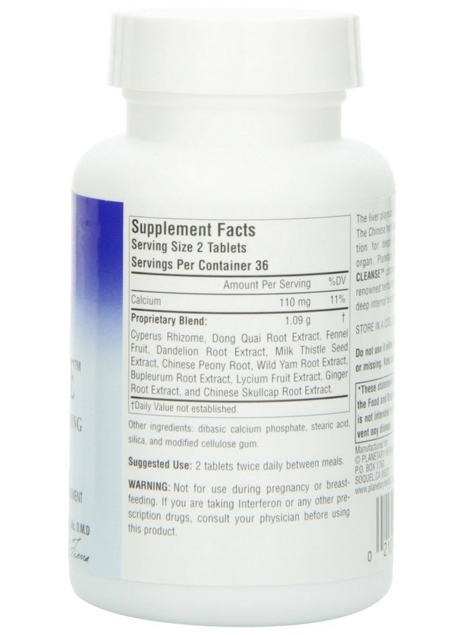 PLANETARY HERBALS Bupleurum Liver Cleanse 545Mg With Calcium Cypress Rhizome Ginger & More 72 Tablets  - Image 4