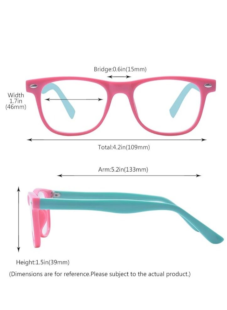 نظارة حجب الضوء الازرق للاطفال - اطار غير قابل للكسر للاولاد والبنات (3-12 سنة) - Image 2