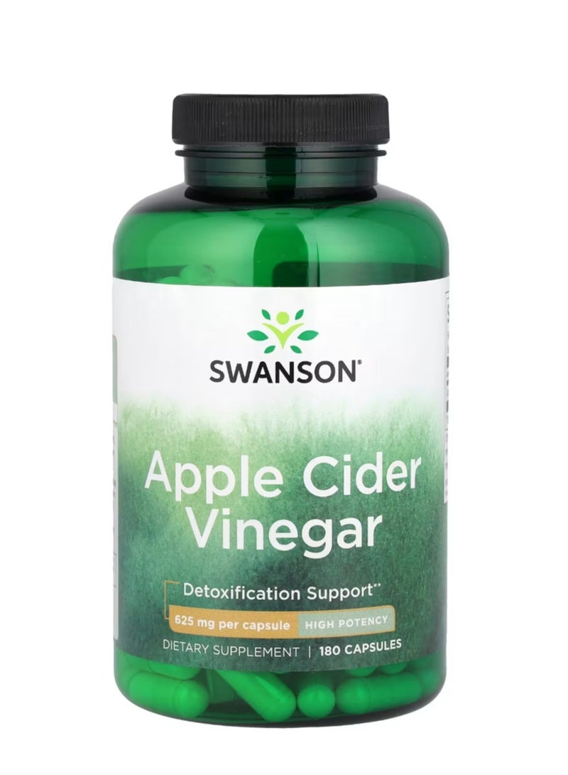 سوانسون خل التفاح عالي الفعالية 625 ملجم 180 كبسولة - Image 1