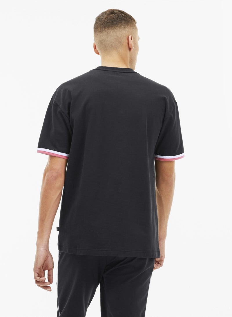 PUMA Celebration Mens Black Crewneck T-shirt - Image 2