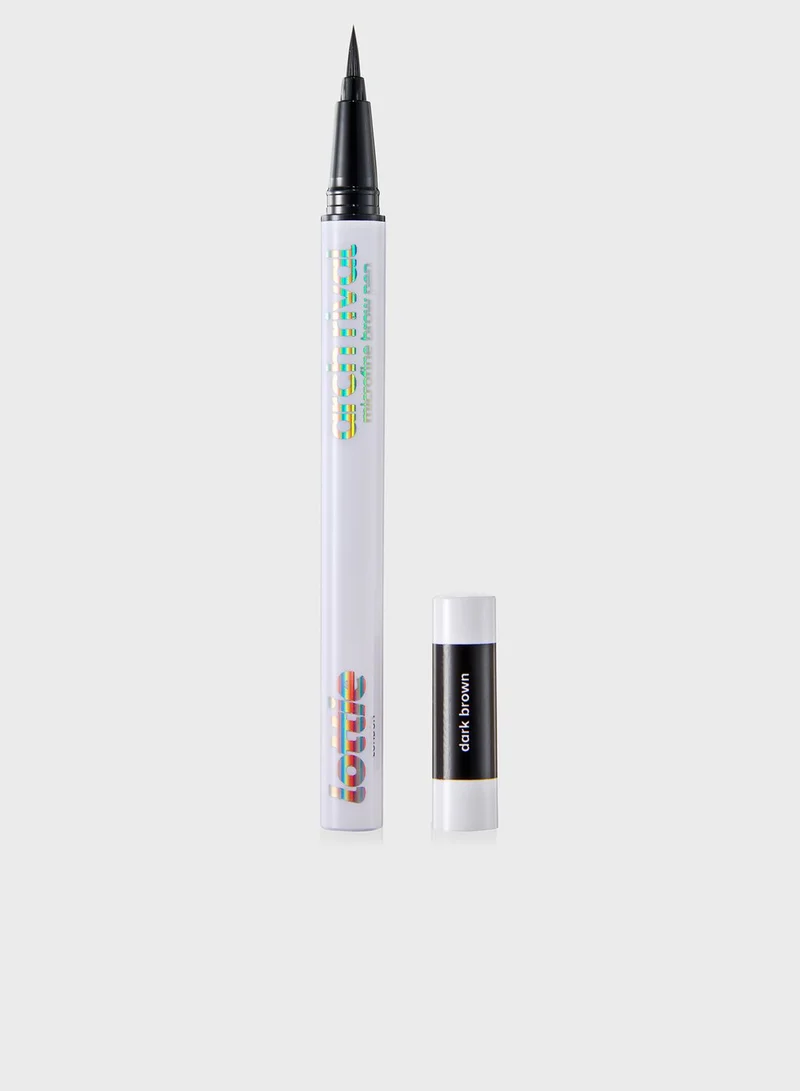 Lottie Felt Tip Brow Pen - Dark Brown