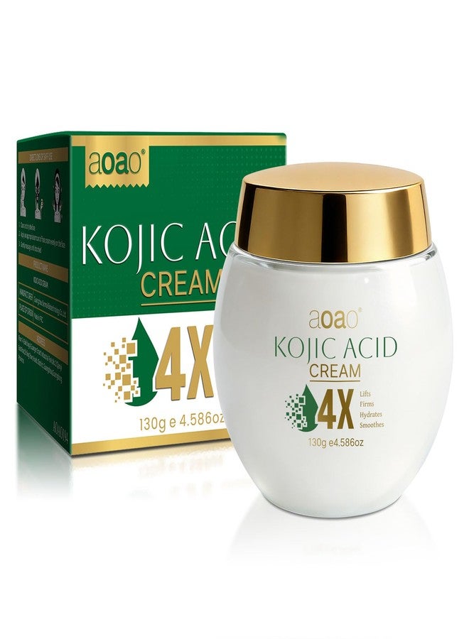 AOAO Kojic Acid Cream, Hydrates Deeply with Multi-Tasking Niacinamide, Centella & Arbutin for Skin Soothing & Daily Nourishing, Face & Neck Moisturizer for Uneven Skin Tone, Paraben-Free, 130g - Image 1