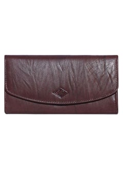 NIBEMINENT Laveri Genuine Leather Designer Ladies Wallet Dark Brown  - Image 1