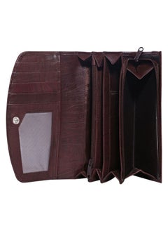 NIBEMINENT Laveri Genuine Leather Designer Ladies Wallet Dark Brown  - Image 5