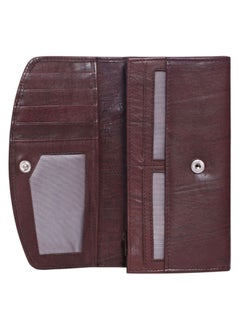 NIBEMINENT Laveri Genuine Leather Designer Ladies Wallet Dark Brown  - Image 4