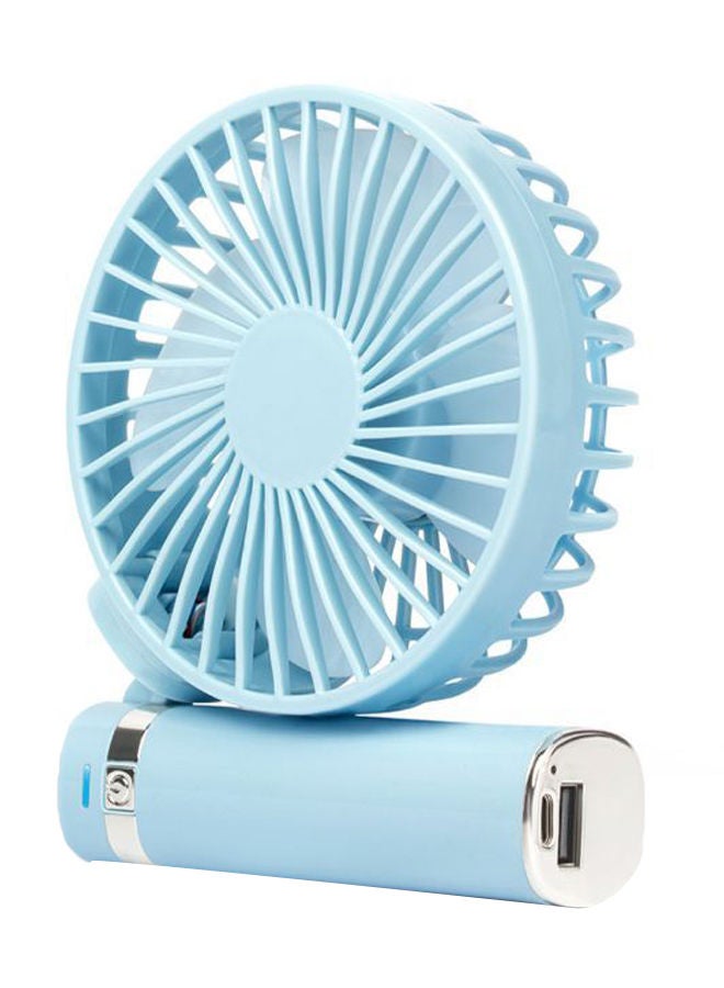 NIBEMINENT Mini Portable Handheld Table Fan Blue - Image 2