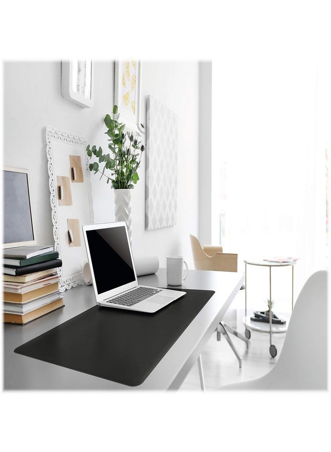 Durable Anti-Slip PVC Desk Pad, 20.5-inch x 25.5-inch, Black (710301) - Image 2