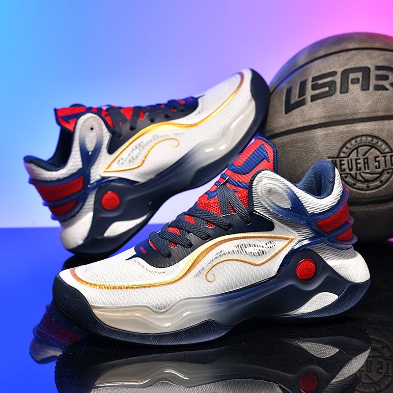 Children'S Basketball Shoes Luminous Youth Male 6 Sneaker 7 Middle School Children 8 Boys 9 Running Shoes 10 Students Summer 15 - Image 1