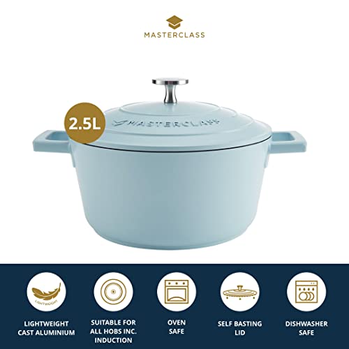 Master Class MasterClass Casserole Dish, 2.5L, Aluminium, Blue, 2.5L Capacity - Image 2