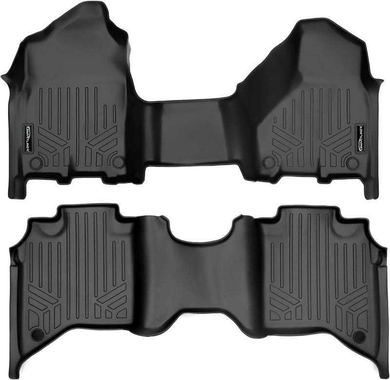 SMARTLINER Custom Floor Mats Set for 2019-2021 Ram 2500/3500 Crew Cab - Black - Image 1