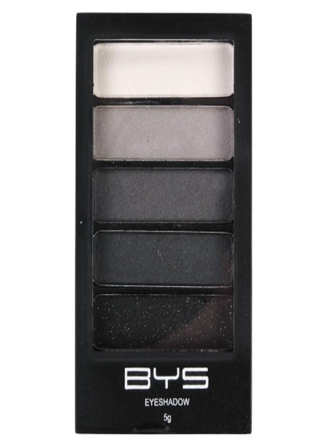 BYS Women's 5-Piece Eye Shadow Palette, Black Steel Eye Pigments., 0.17 Ounce (Pack of 1) - Image 1