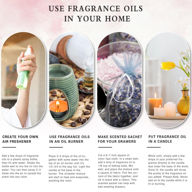 PHATOIL 3.38FL.OZ Peach Fragrance Oils for Aromatherapy, Essential Oils for Diffusers for Home, Perfect for Diffuser, Yoga, Skin Care, DIY Candle and Soap Making - 100ml - Image 5