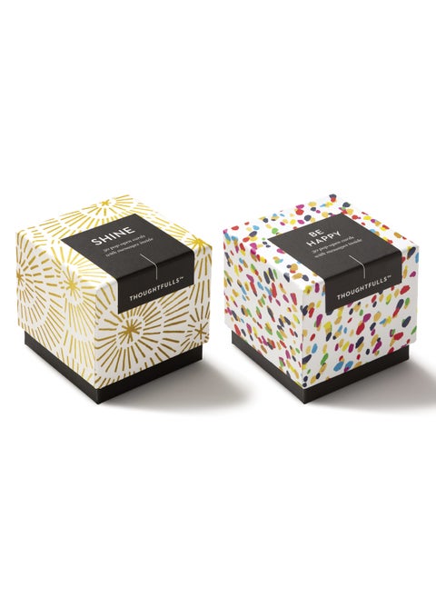 Compendium ThoughtFulls Pop-Open Cards — 2-Pack of Shine, Be Happy — 60 Pop-Open Cards, Each with a Different Message Inside