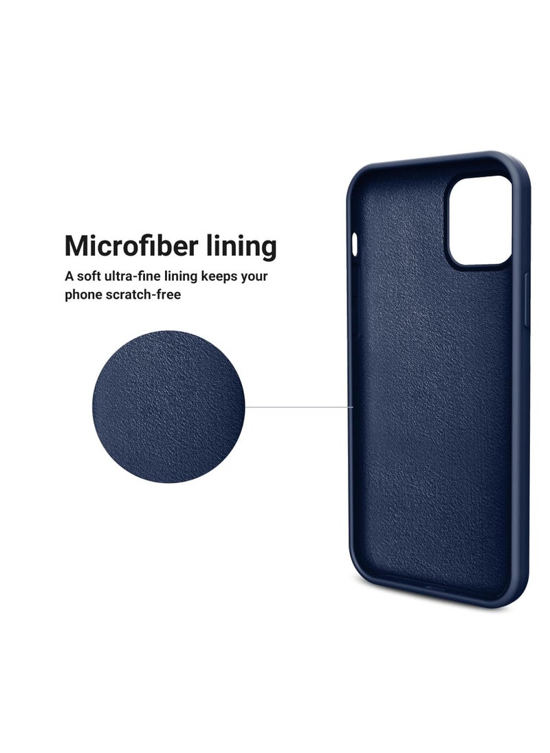 Generic - iPhone 14 Pro Max Silicone Case Blue,Liquid Silicone Case, Full Body Protective Cover, Shockproof, Slim Phone Case, Anti-Scratch Soft Microfiber Lining, 6.7 inch - Image 1