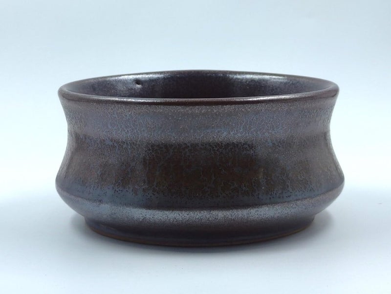 FERRA INDICA Studio Pottery Stoneware Handi Bowl, Gloss with Metallic Sheen Handglazed Premium serveware Perfect for Serving Curry or Rice -5" Diameter, 2.8" Height (Chocolate Brown) - Image 1