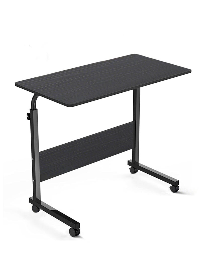 Yolu Adjustable Home Office Desk,Portable Bedside Laptop Table, Height-Adjustable Study Computer Desk for Small Spaces, Movable Sofa Side Table on Wheels - Image 1
