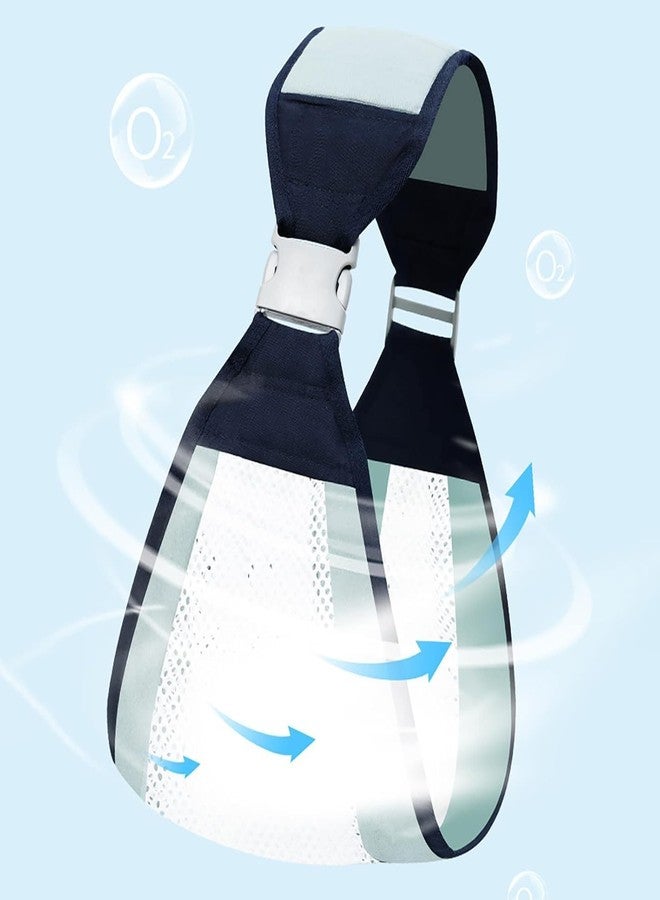 PIHARVA Mesh Baby Wrap Carrier Belt - Adjustable Baby Sling with Wide Shoulder Straps for Newborns & Infants Lightweight, Breathable Baby Wearing Wrap for Outdoor Use - Image 3