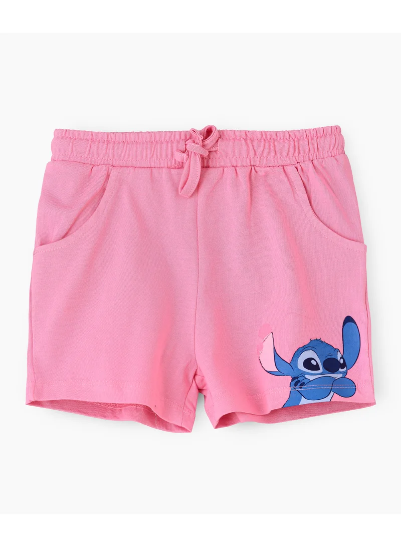 Disney Disney Girls Cotton Jersey Shorts with Elastic Waist and Straight Hemline | Above Knee Shorts for Kids
