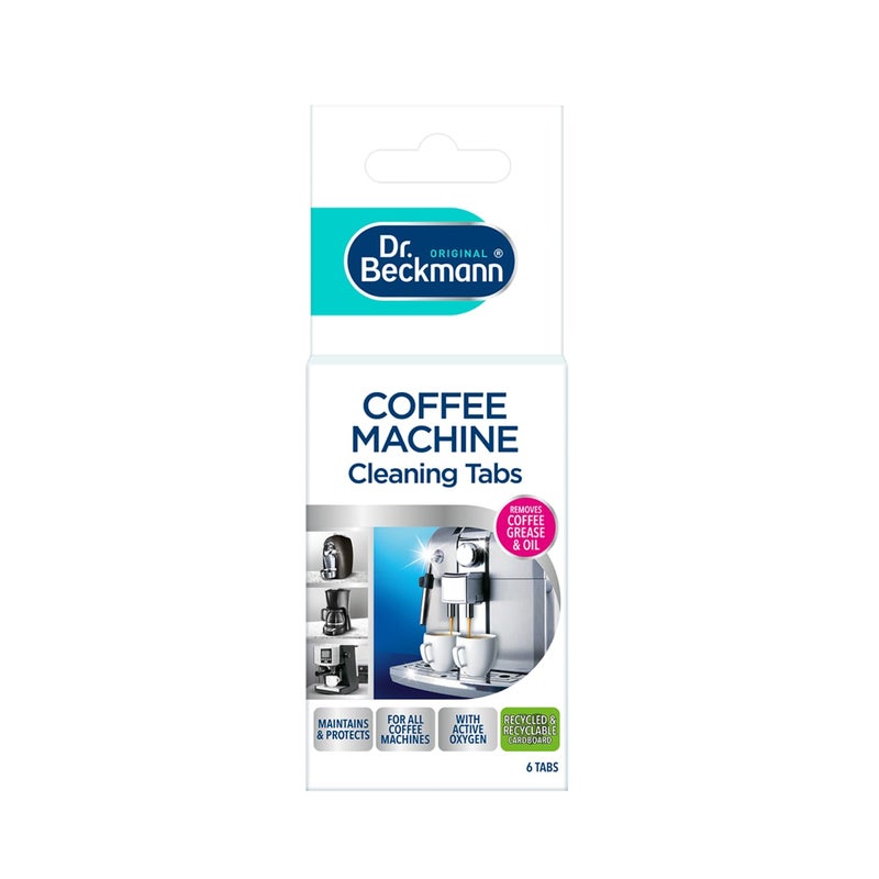 دكتور بيكمان Dr. Beckmann Coffee Machine Cleaning Tabs | Removes coffee grease & oil | 6 tabs - Image 1