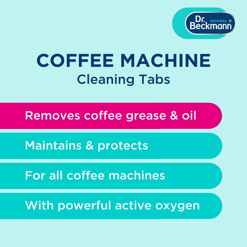 دكتور بيكمان Dr. Beckmann Coffee Machine Cleaning Tabs | Removes coffee grease & oil | 6 tabs - Image 3
