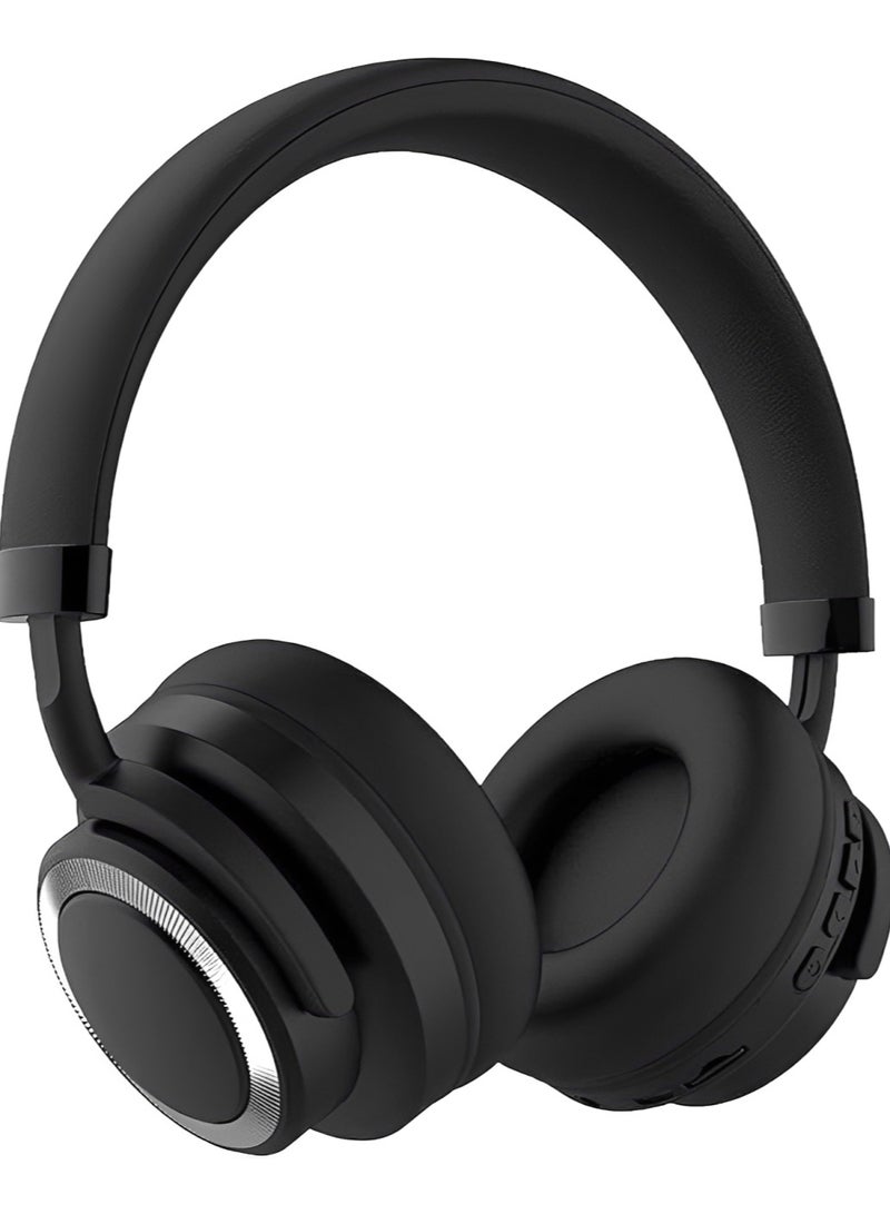 SODO SD-1005 Wireless Bluetooth Over-Ear Headphones with Bluetooth 5.1, TF Card Slot, Built-In Microphone, Foldable Design, 6–8 Hours Playtime – Black - Image 1