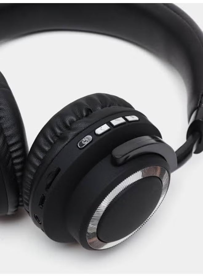 SODO SD-1005 Wireless Bluetooth Over-Ear Headphones with Bluetooth 5.1, TF Card Slot, Built-In Microphone, Foldable Design, 6–8 Hours Playtime – Black - Image 2