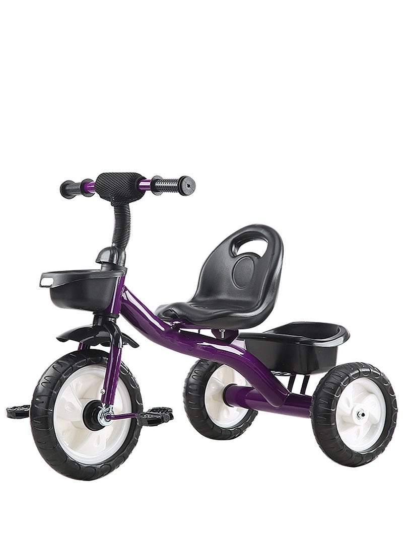 MaBaby Tricycles for Kids, with Storage Basket, Adjustable Seat and Pedal, Children Trike for 1-6 Years Boys and Girls, Balance Bike for Indoor Outdoor Fun - Image 1